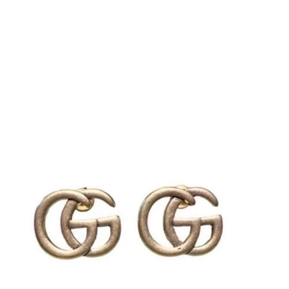 Gucci Gold-Tone GG Logo Earrings - Picture 5 of 7